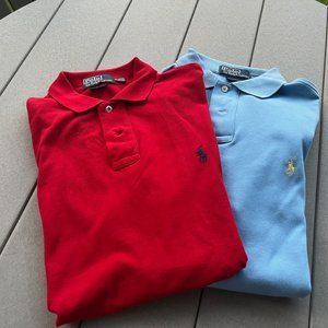 Two Men's Ralph Lauren Polo Shirts Size M